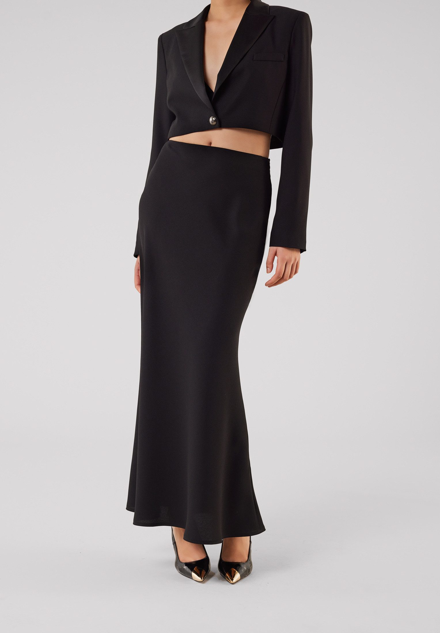 SWING Maxirock Figurbetonte Passform mit leicht günstig online kaufen