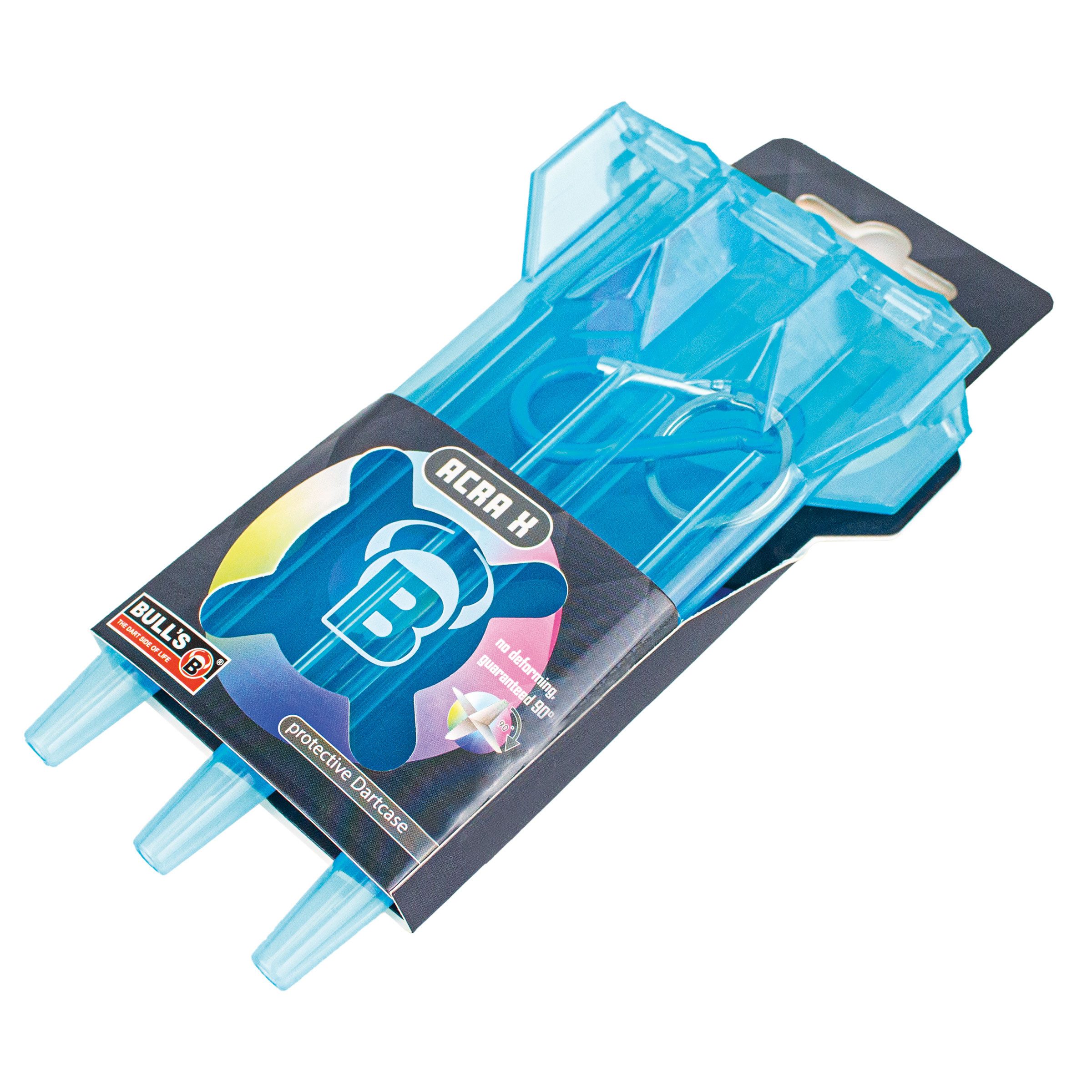 Dartpfeil Bull´s Hartplastik Dartcase für Steeldarts, Softdarts AcraX, Blau