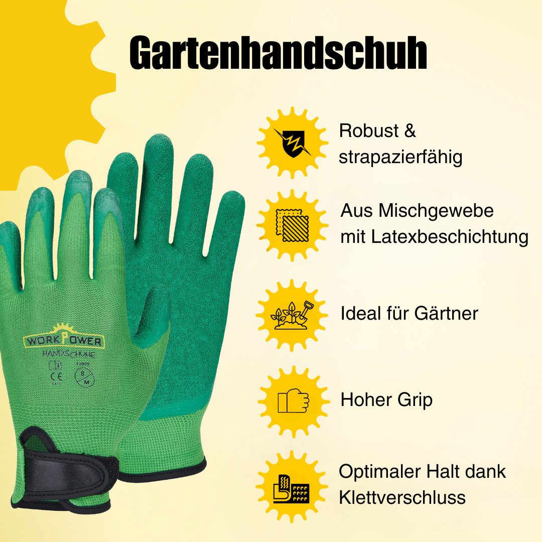 Workpower Gartenhandschuhe Eden hochelastisch, hoher Grip, abriebfest günstig online kaufen
