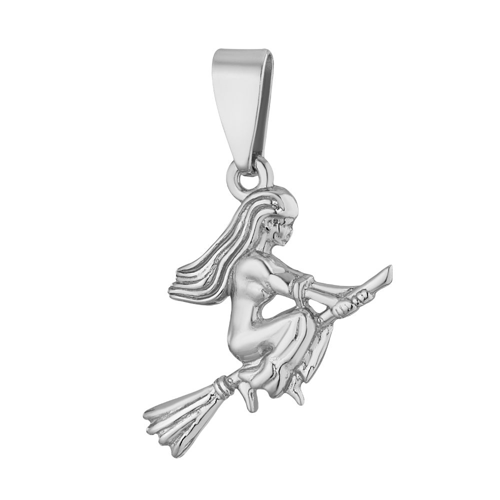 Secretforyou Кулоны Кулоны Anhänger Charm 925 Silber Hexe Echtschmuck