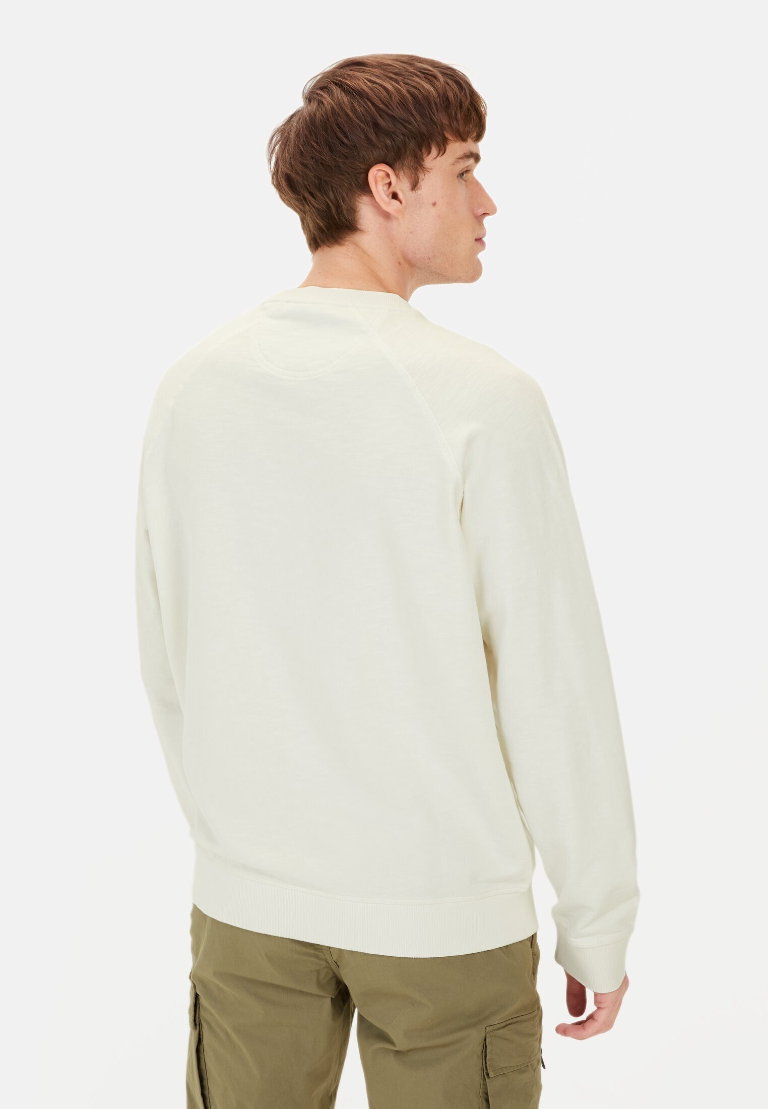 camel active Sweatshirt aus reiner Baumwolle Langarm Rundhals günstig online kaufen