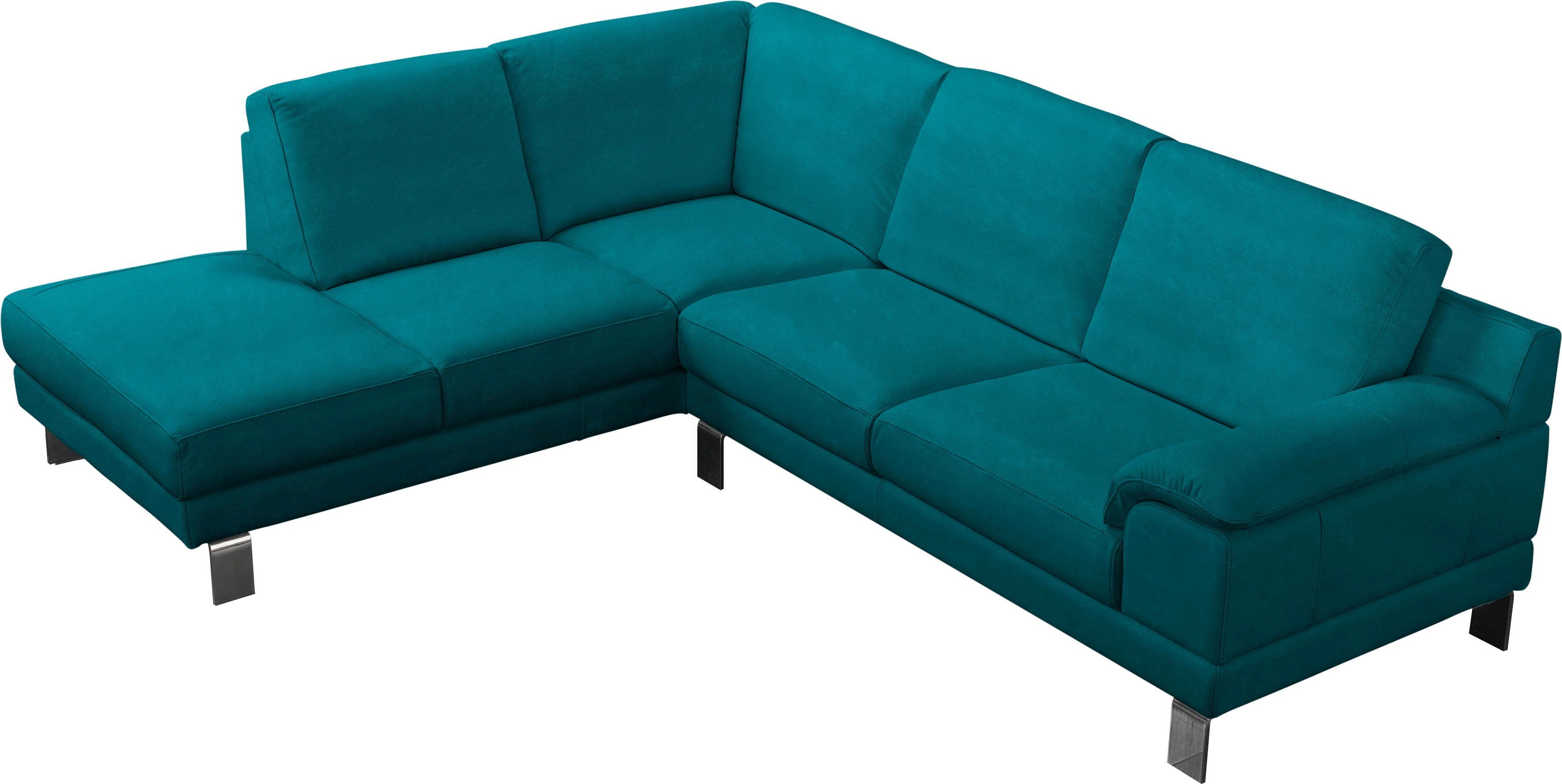 Metallfüße Ecksofa Shakira, elegante Egoitaliano mane, mit