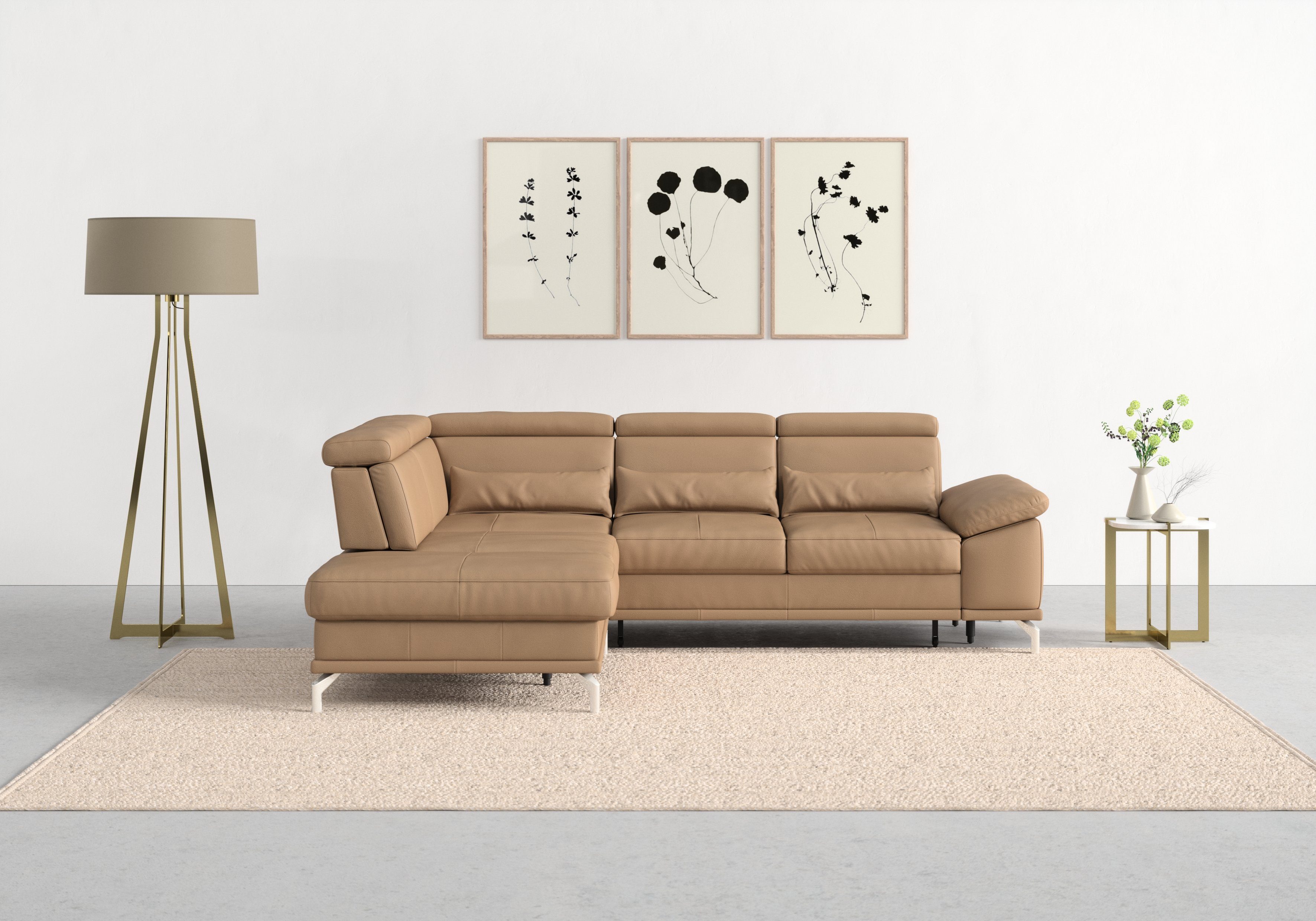 sit&more Ecksofa Cabrio L-Form, mit Sitztiefenverstellung, günstig online kaufen