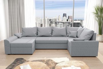 99rooms Wohnlandschaft Bailey, U-Form, Eckcouch, Sofa, Sitzkomfort, mit Bettfunktion, mit Bettkasten, Modern Design