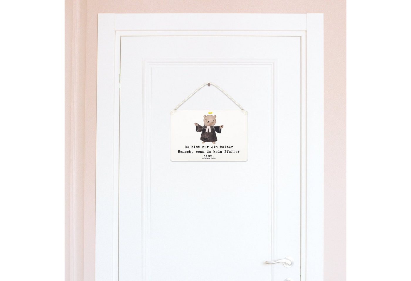 Thumbnail - Mr. & Mrs. Panda Hinweisschild Pfarrer Herz DIN A6 - Weiß - Geschenk, Kollege, Diener Gottes
Geistli, (Packung, 1 St., D...
