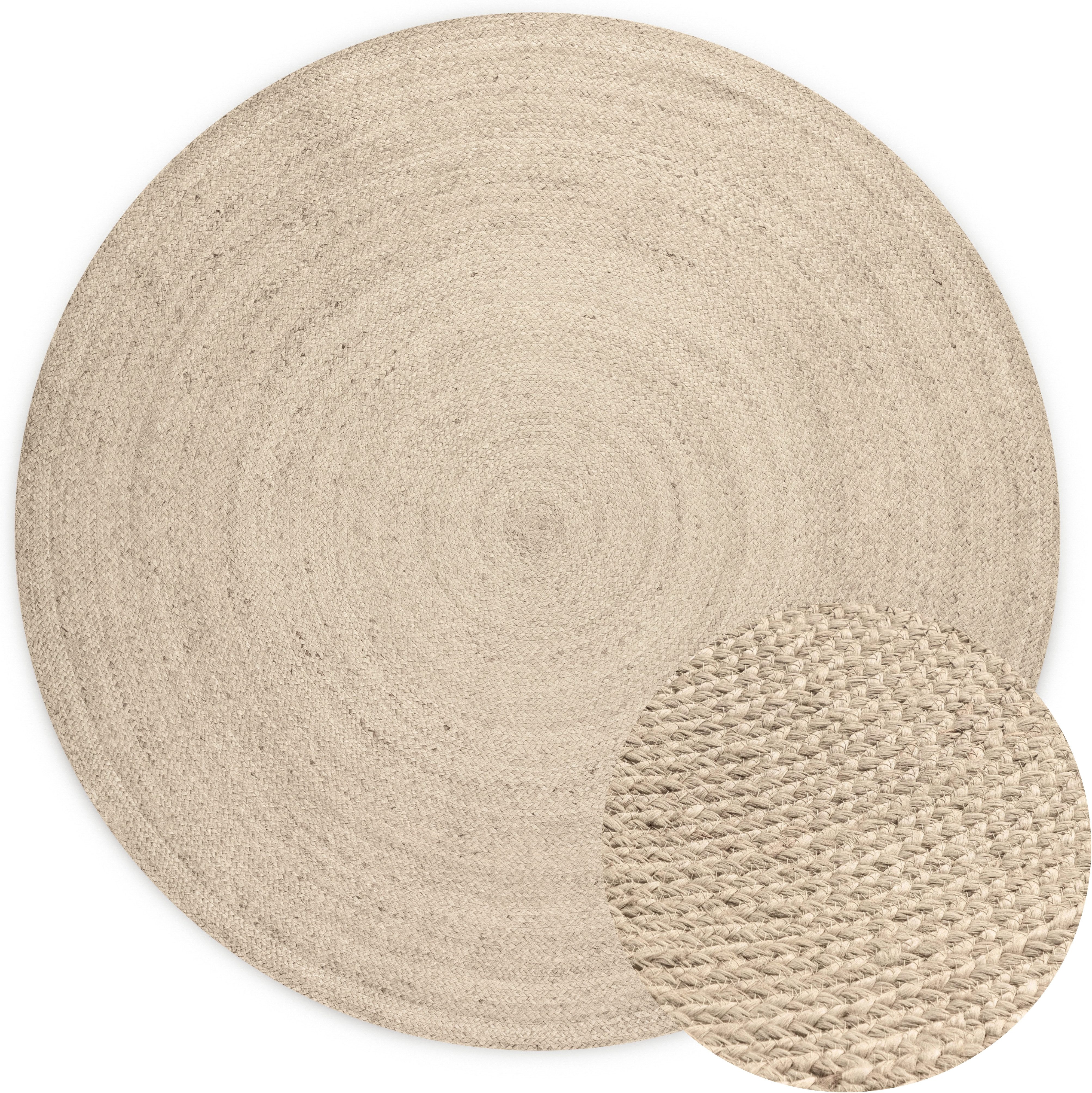 HANSE Home Teppich Rangpur Juteteppich, in rund und oval, oval, Höhe: 10 mm, handgewebt, 100% Jute, Natur, Wohnzimmer, Flur, Boho, Skandi