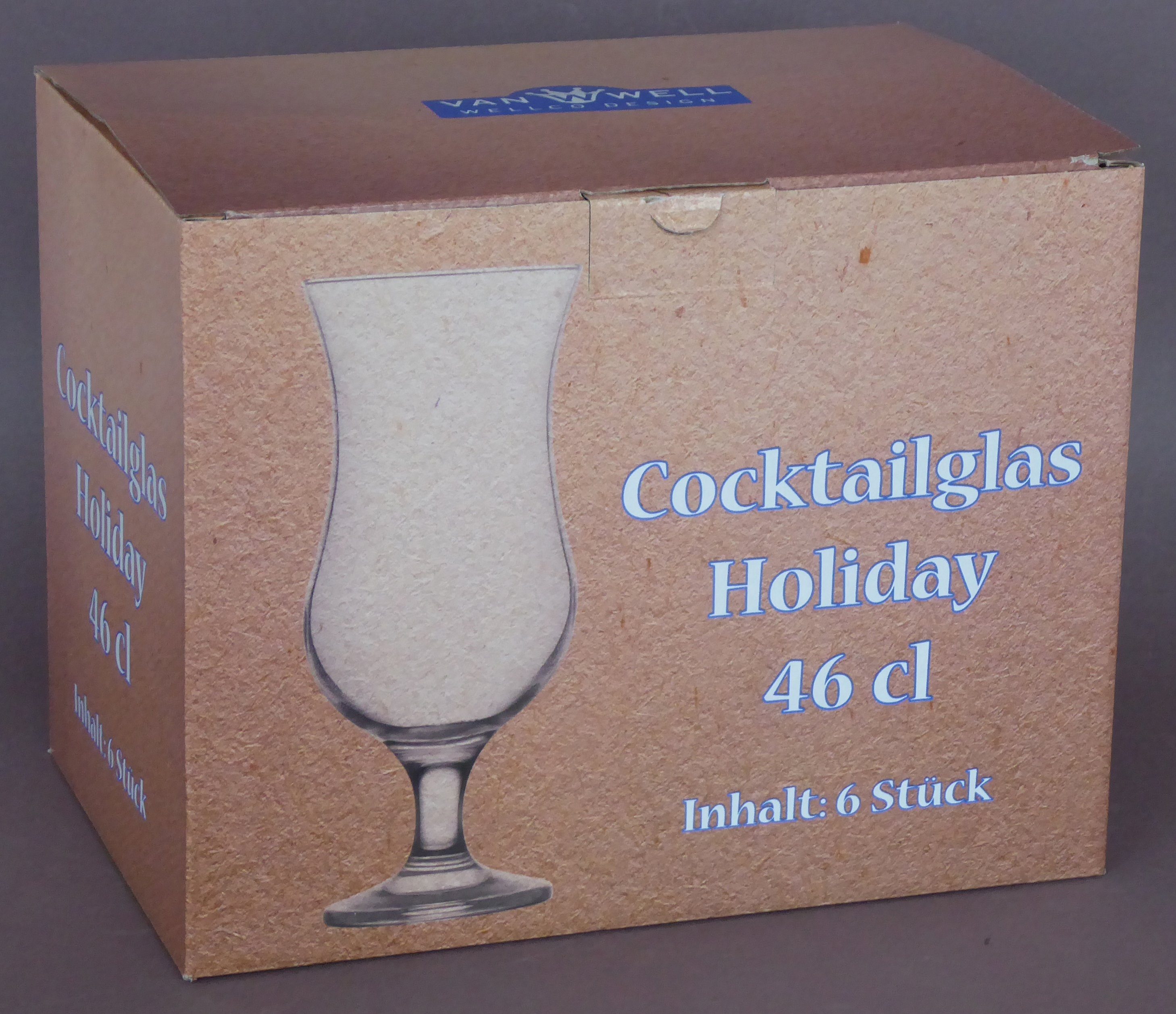van Well Cocktailglas, 6-tlg., Glas, 46 cl, 6-teilig