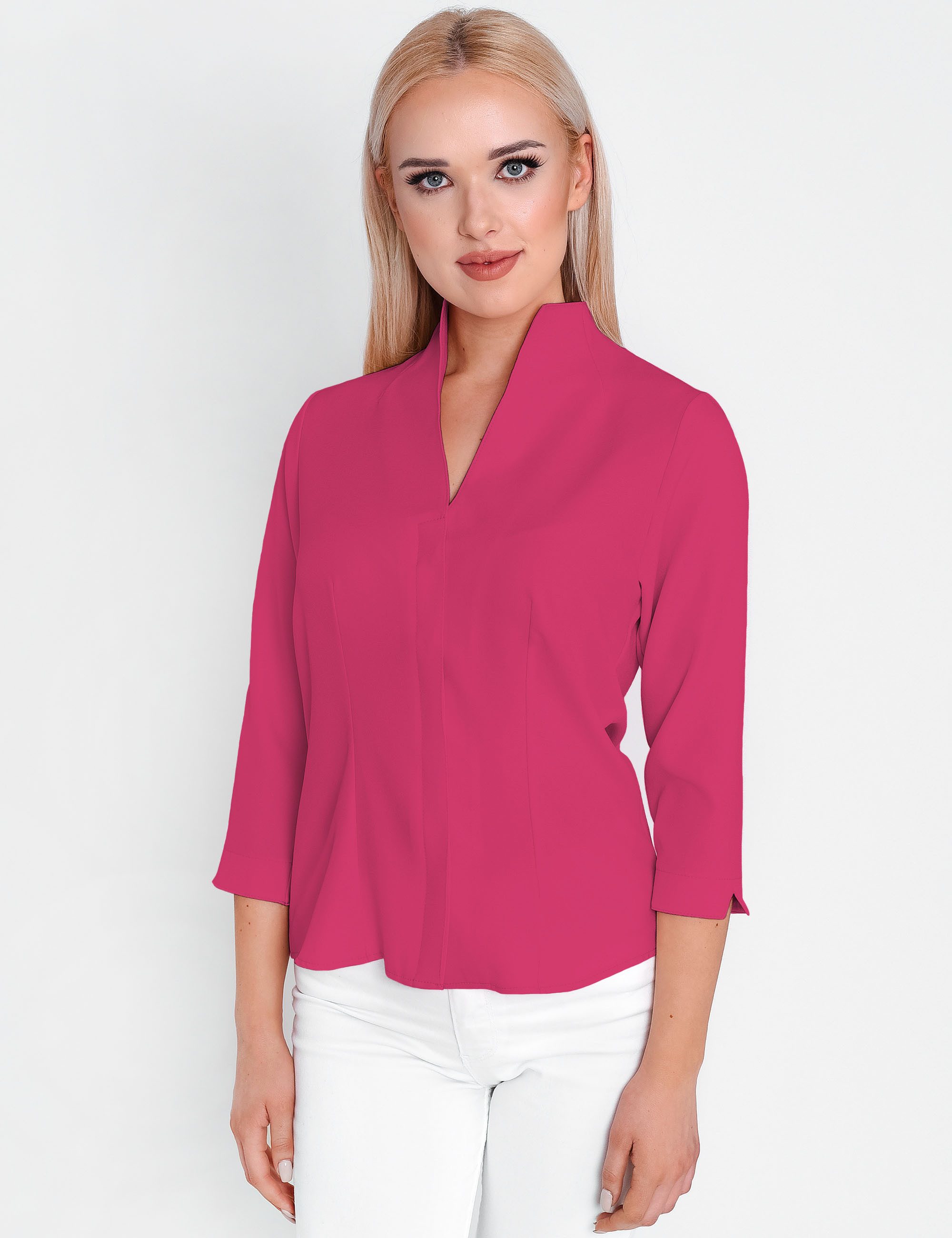 HEVENTON Klassische Bluse 3/4-Ärmel, Business-Bluse mit günstig online kaufen
