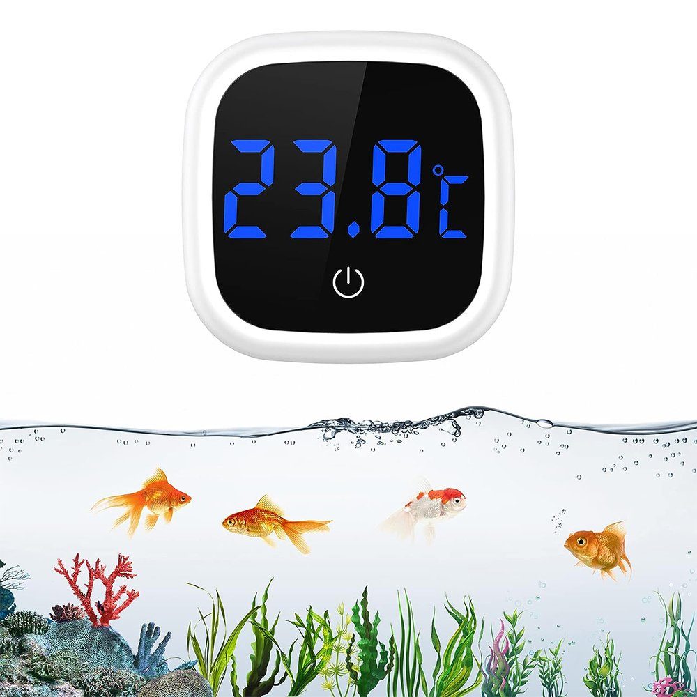 zggzerg Aquarienthermometer Aquarium Thermometer, Mini Digital Aquarium  Thermometer, LED Display