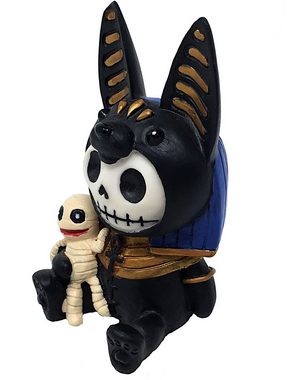 MystiCalls Fantasy-Figur Furrybones Anubis Sammlerfigur Totenkopf Horror Gothic Halloween (1 St), Perfektes Geschenk für alle Gothic Liebhaber