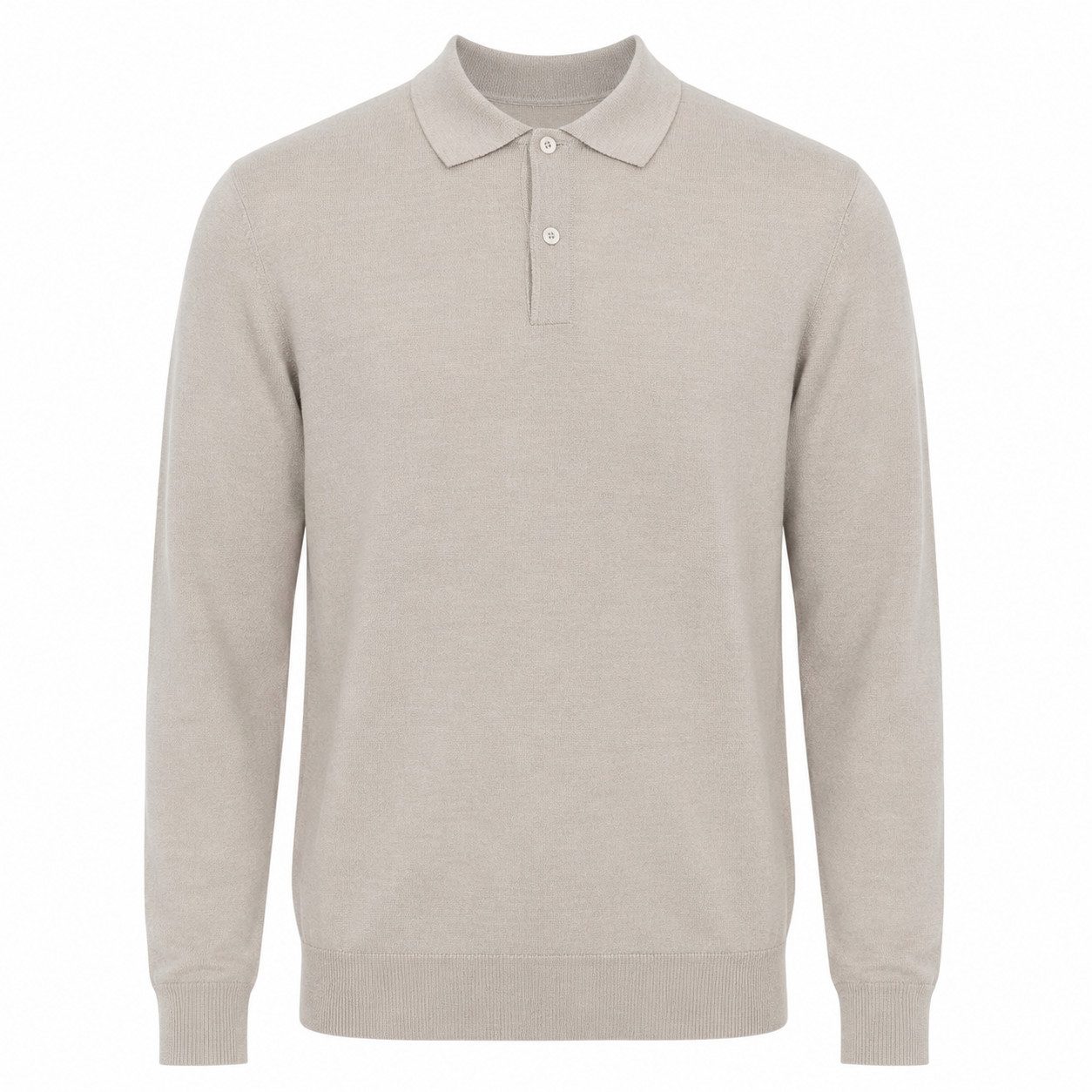 RAMSEY Longpullover Stone Knitwear Sweatshirt