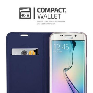 Cadorabo Handyhülle Samsung Galaxy S6 EDGE Samsung Galaxy S6 EDGE, Klappbare Handy Schutzhülle - Hülle - mit Standfunktion und Kartenfach