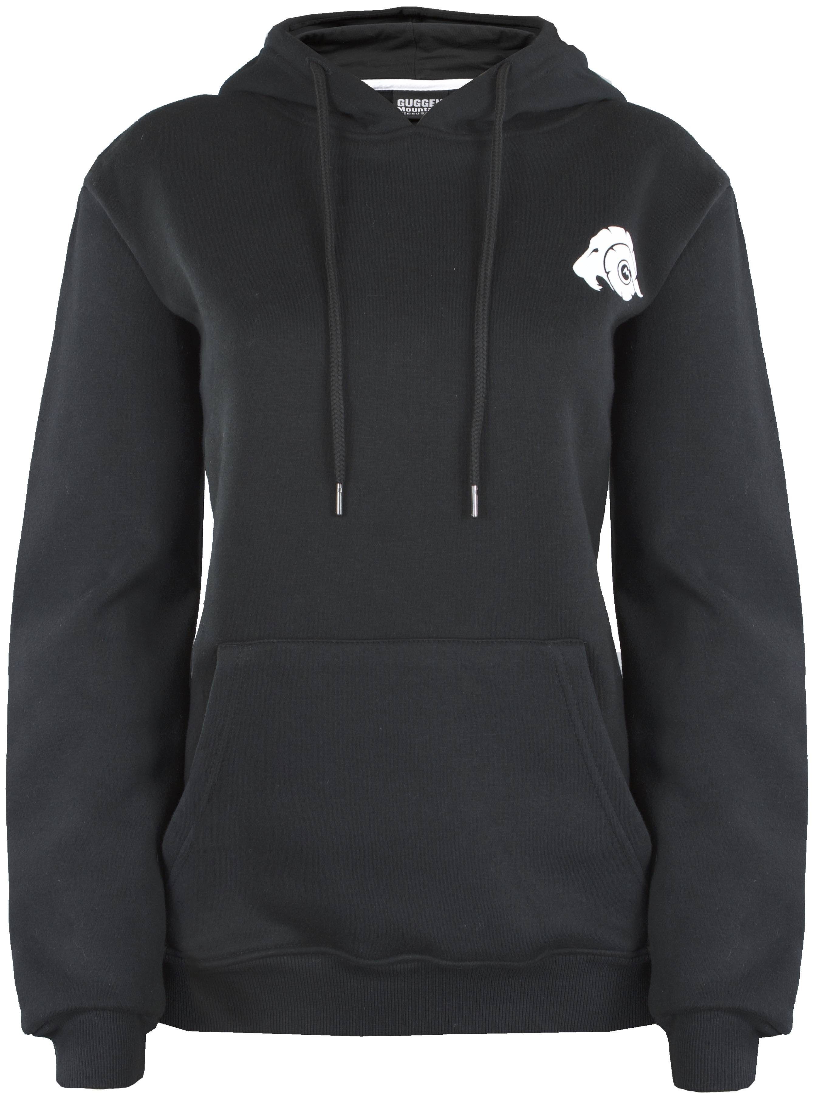 Hoodie Damen Frauen Hoodie Frauen 08 Damen Pullover Mountain Kapuzenpullover GUGGEN 08 Hoodie Schwarz Kapuzenpullover Damenhoodie Pullover