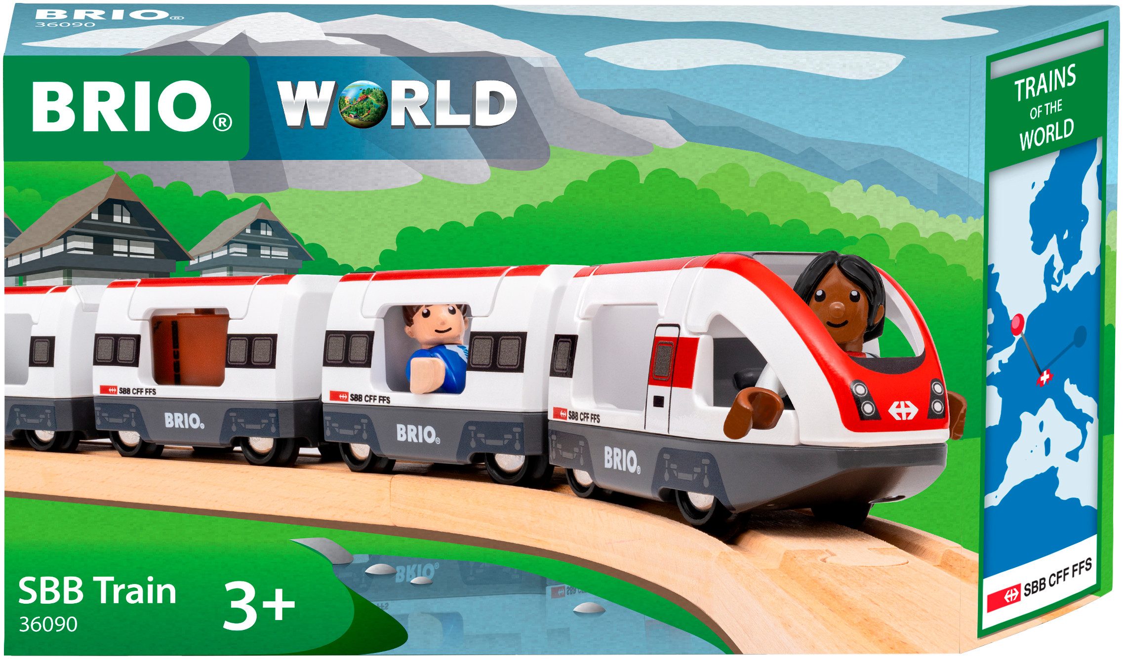 BRIO® Spielzeug-Zug BRIO® WORLD, Trains of the World SBB-Zug (36090)
