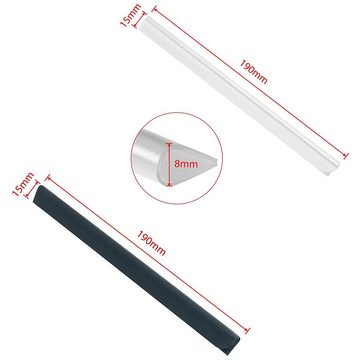 AUFUN Sichtschutzstreifen PVC Befestigungsclips Zaunfolie robust, (50-St), für PVC Sichtschutzstreifen Sichtschutz