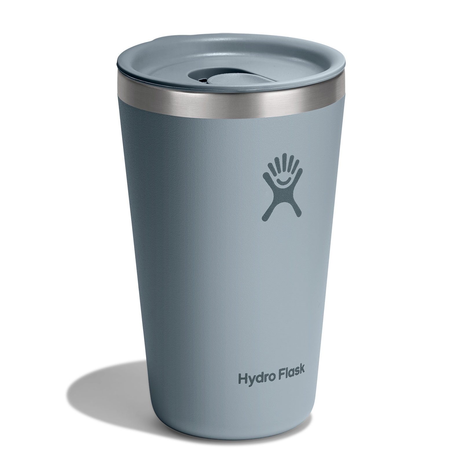 Hydro Flask Thermobecher 16 OZ All Around Tumbler Press-In Lid, 473 ml, 1-tlg., Edelstahl, Kompatibel mit Trinkhalmdeckel und verschließbaren Eindrückdeckel