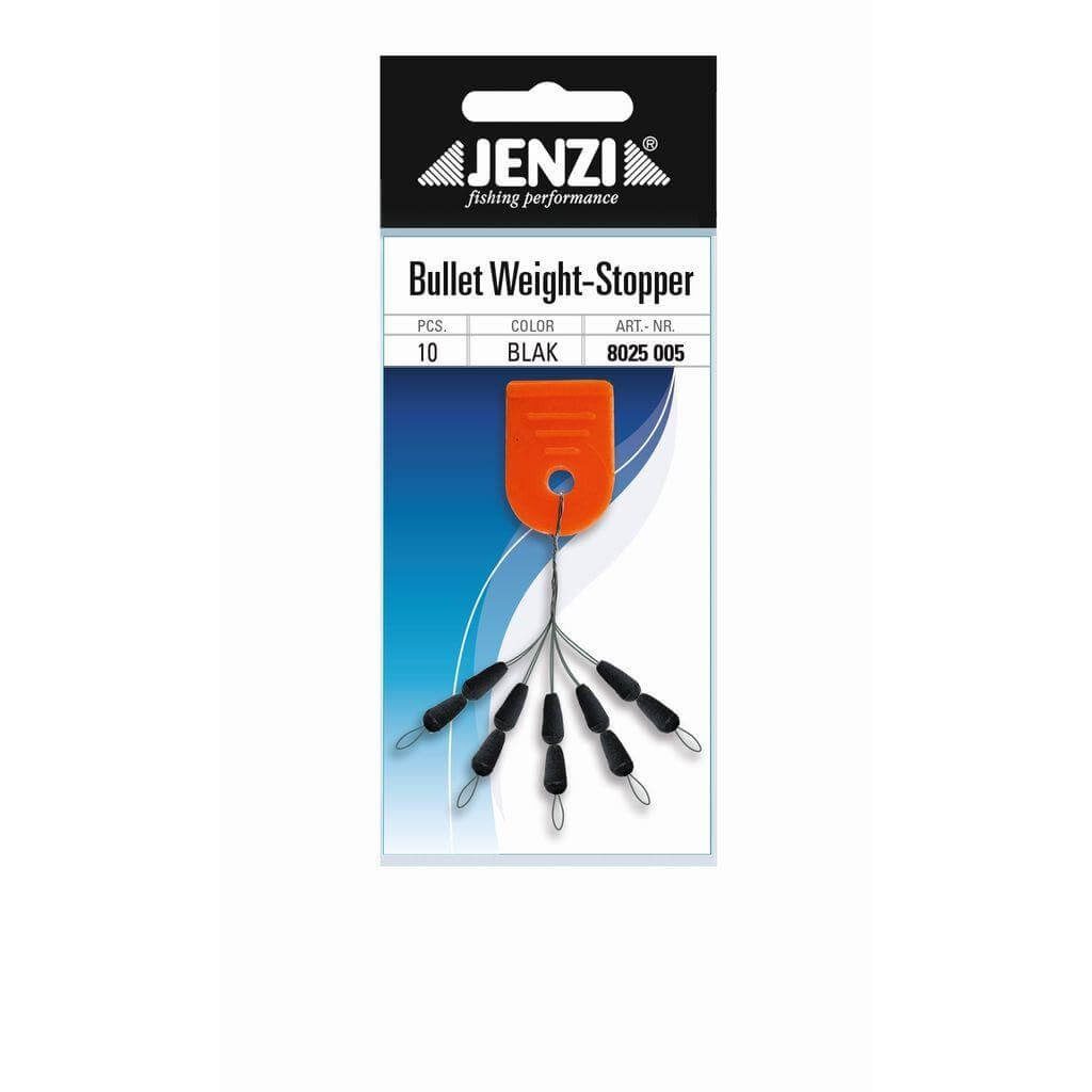 Vorfachschnur Jenzi Bullet Weight Gewicht Schwarz Carolina Rig Hecht Zander Barsch