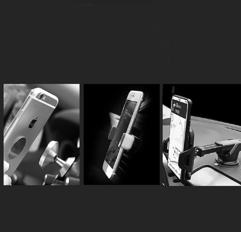 cofi1453 Smartphone-Halterung KFZ Magnet Lüftungsgitter Handy Halterung Lüftung Universal – Bild 4 von 5