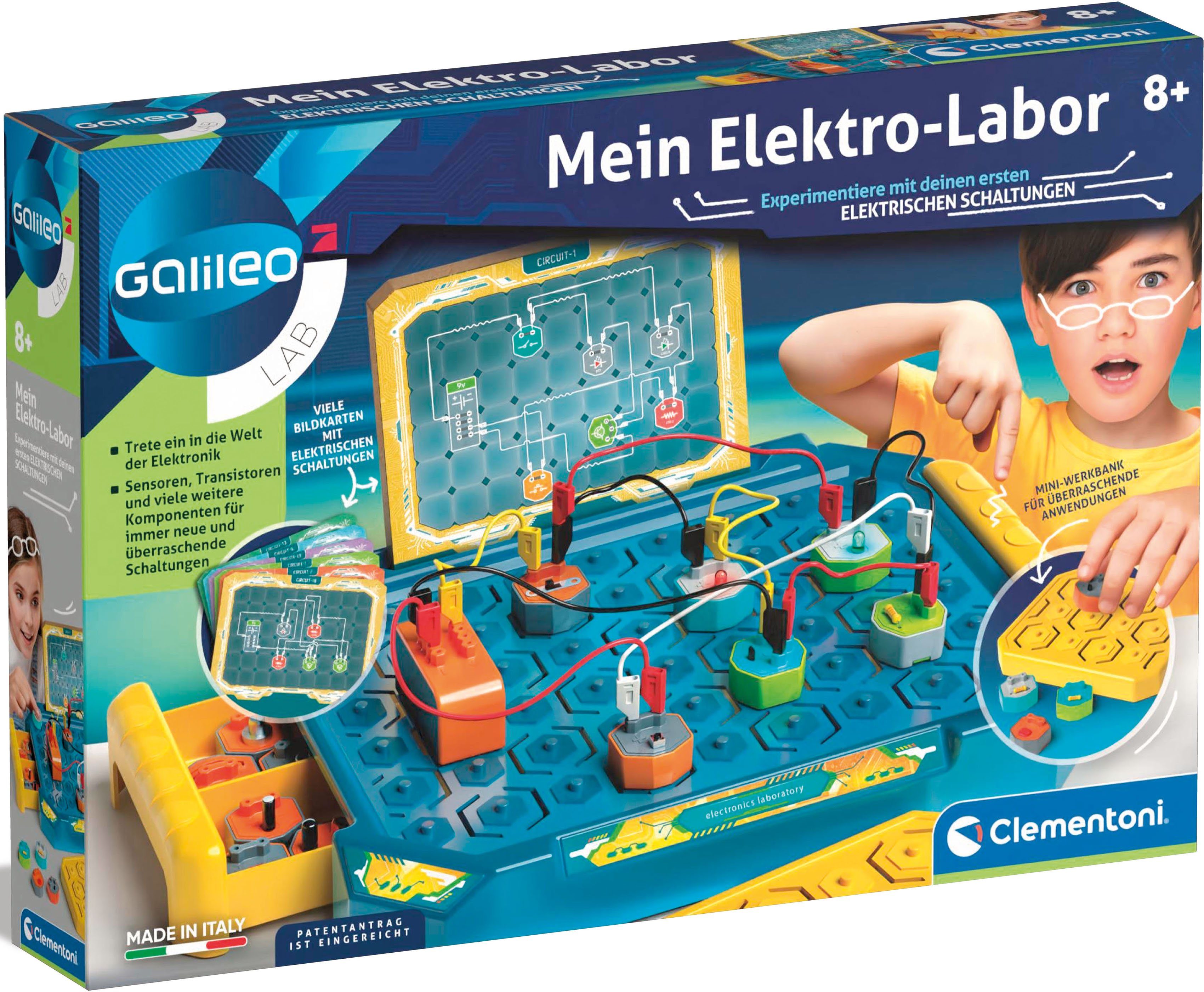 Clementoni® Mein Galileo, Elektro-Labor Experimentierkasten