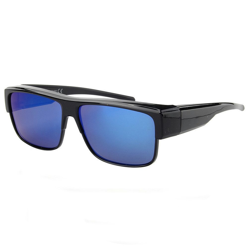 Sonnenbrille Polarisierte Überzieh Sonnenbrille Überziehbrille Überbrille 9155 Blau