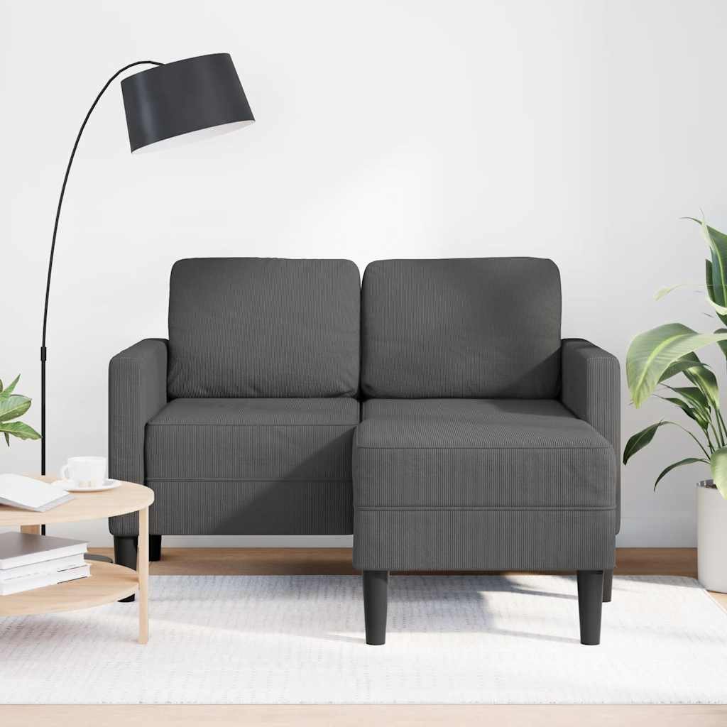 vidaXL Sofa 2-Sitzer-Sofa mit Chaiselongue L-Form günstig online kaufen