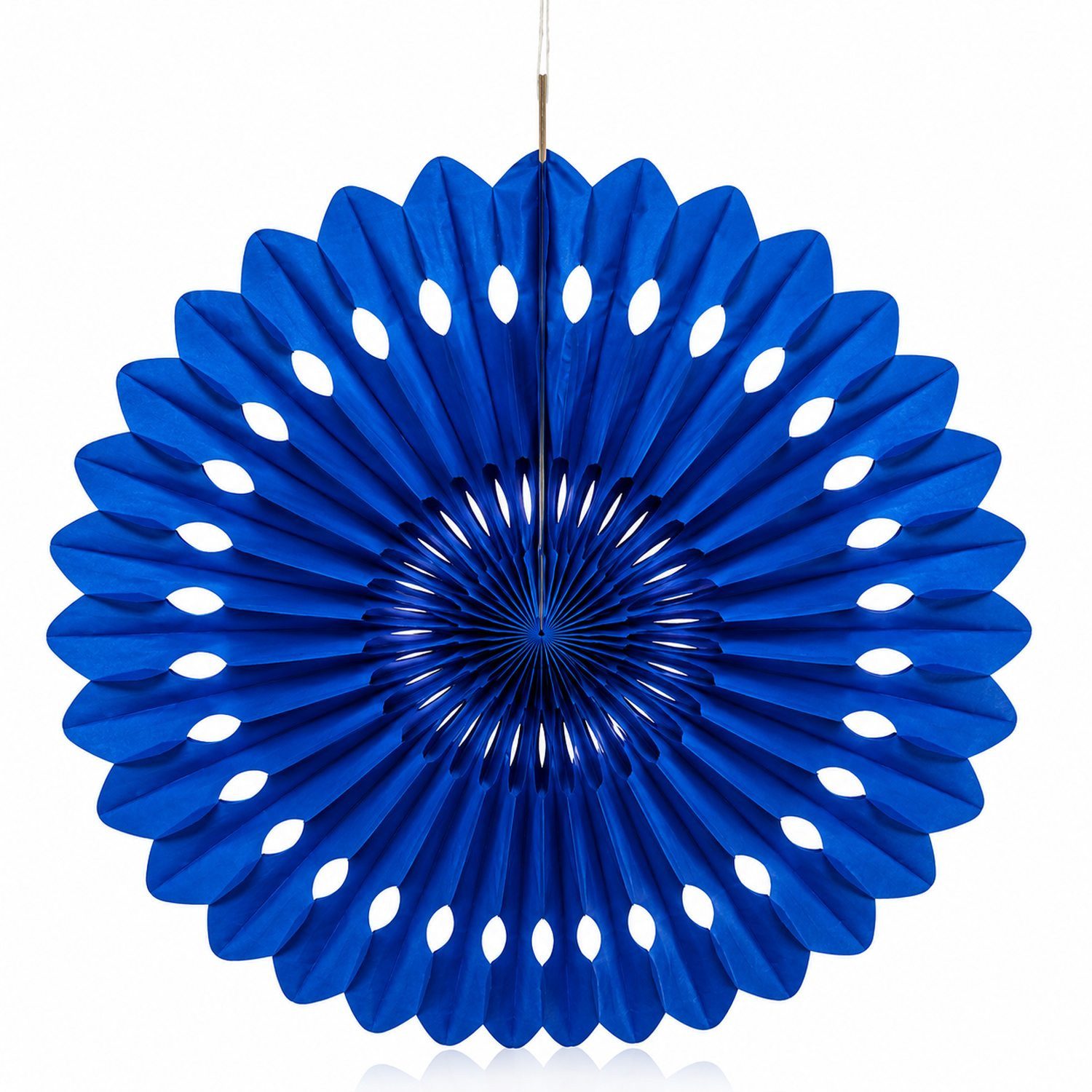 Unique Industries Inc. Hängedekoration Dekofächer Uni 40cm/1 Stück, Royalblau