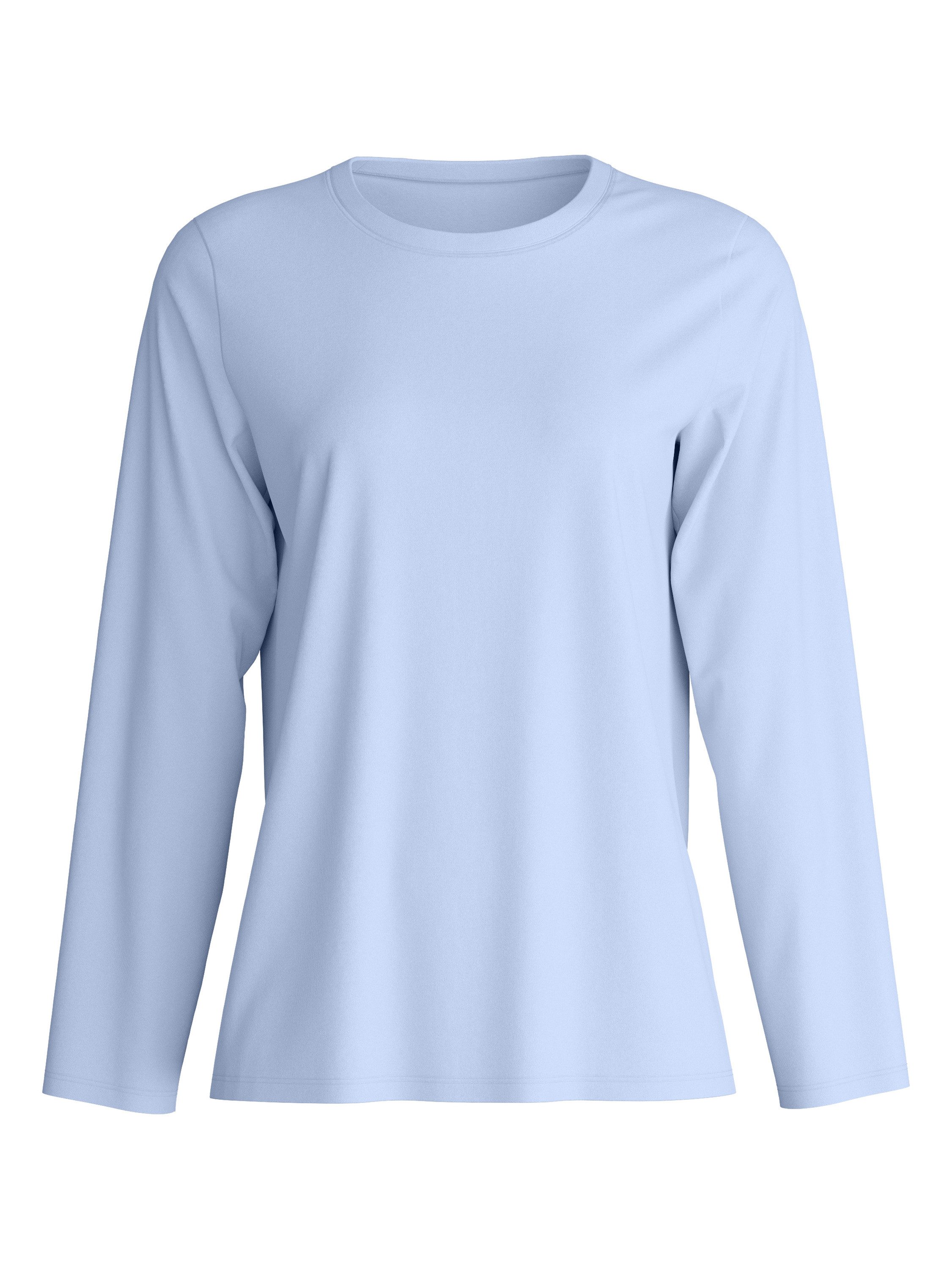 CALIDA Langarmshirt Favourites Sleep Damen (1-tlg) weiche Baumwolle und komfortable Passform