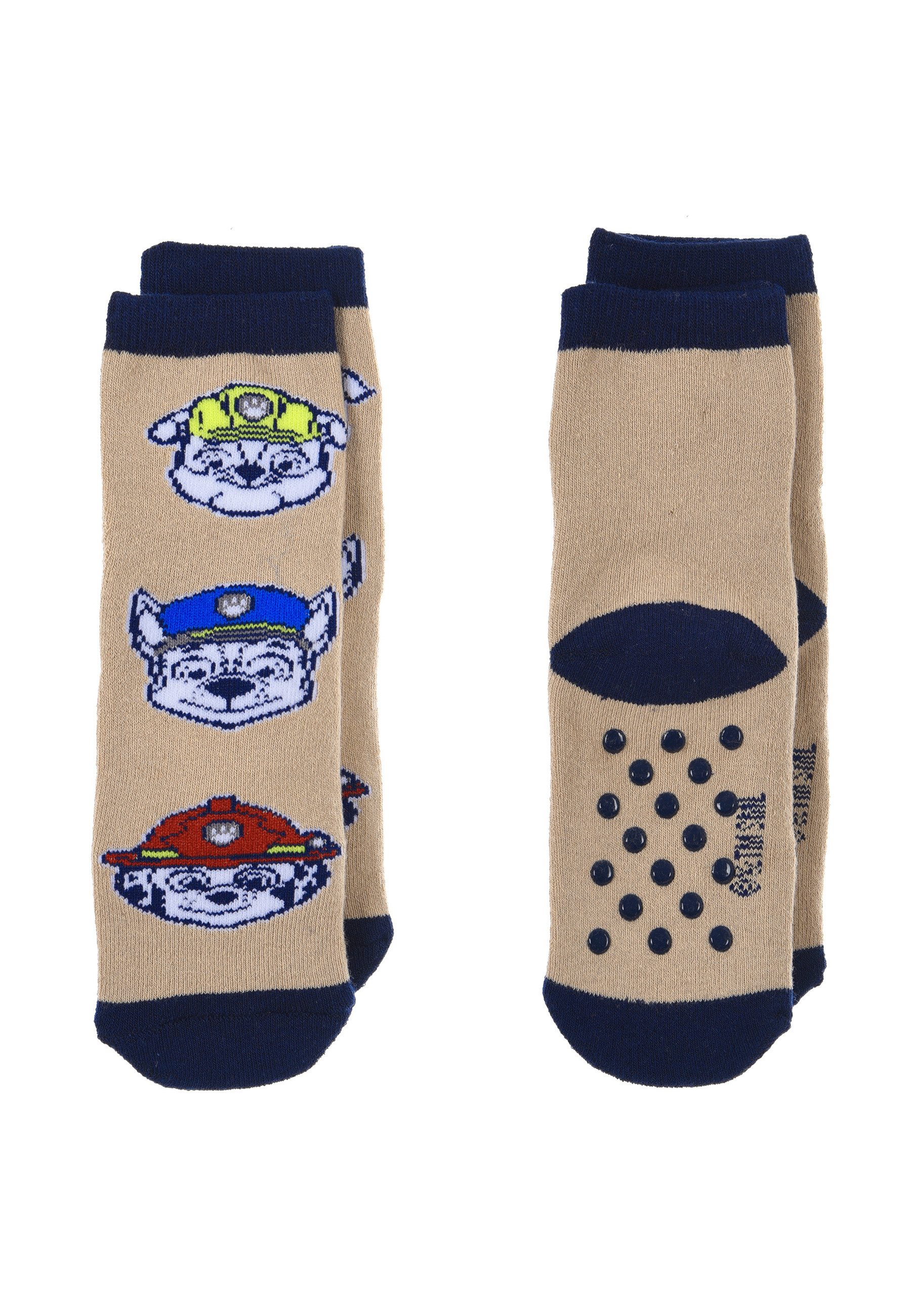 ABS-Socken Kinder Jungen Socken 2 Paar Set Gumminoppen Stopper-Socken Strümpfe