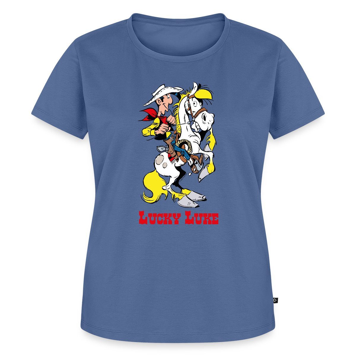 T-Shirt Lucky Luke mit Pferd Jolly Jumper Frauen Premium T-Shirt