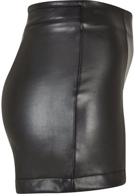 URBAN CLASSICS Stoffhose Damen Ladies Synthetic Leather Shorts (1-tlg)