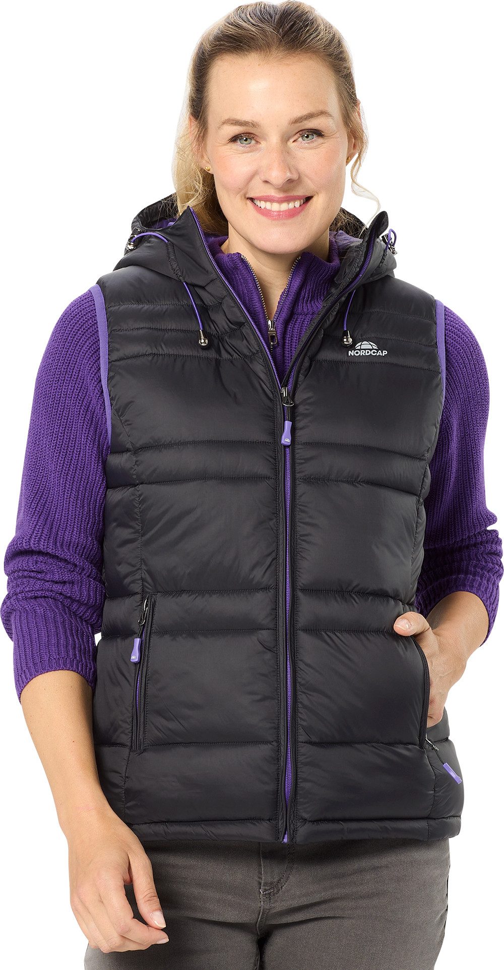 Nordcap Steppweste Weich wattiertes Innenfutter
