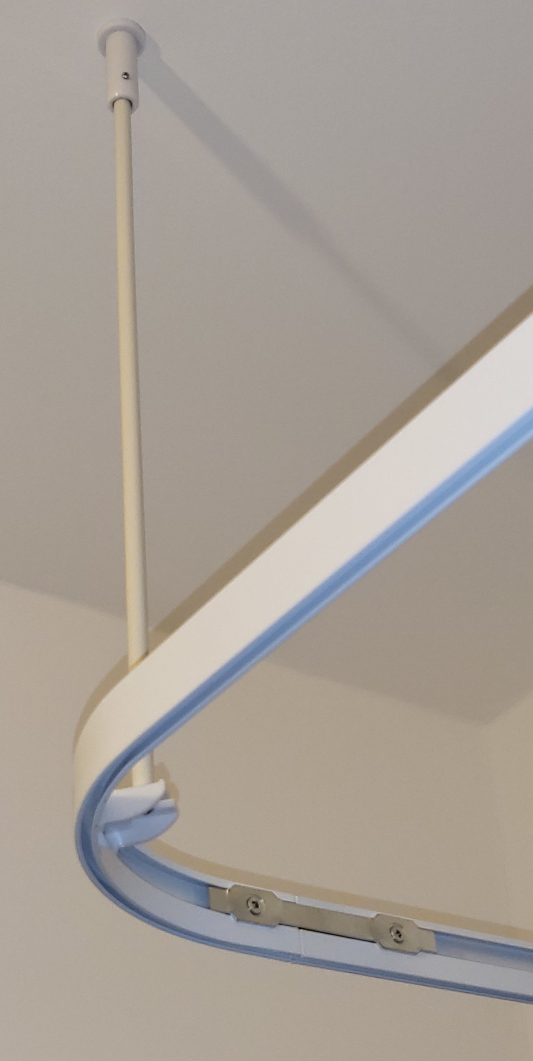 LikeKa Duschvorhangstange L-form & U-form Duschvorhangwinkelstange Vorhangs günstig online kaufen