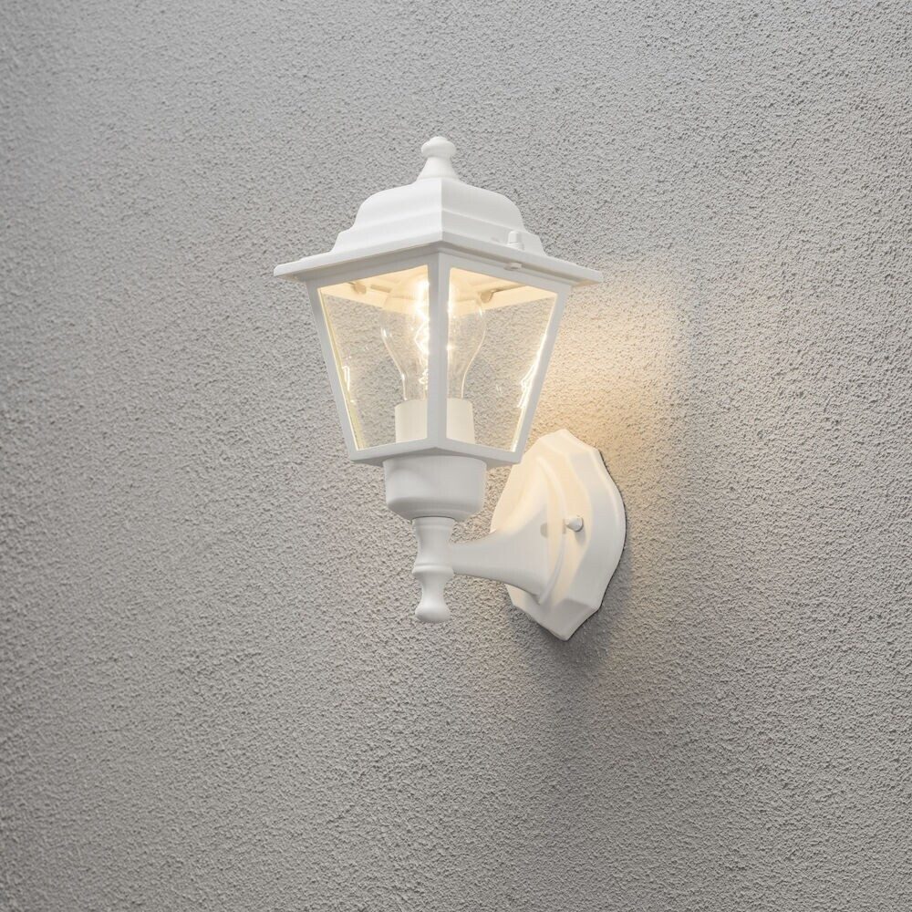 KONSTSMIDE Außen-Wandleuchte Aluminium, weiß, IP23, G, L1370mm