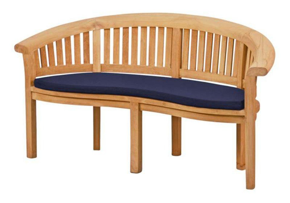 Kai Wiechmann Bankauflage Sitzauflage 139 x 49 cm als hochwertiges Polster für Bananenbank, waschbares & UV-beständiges Kissen für Gartenbank