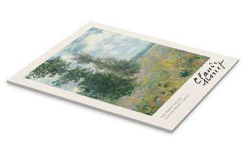 Posterlounge Acrylglasbild Claude Monet, Die Mohnfelder, Wohnzimmer Malerei