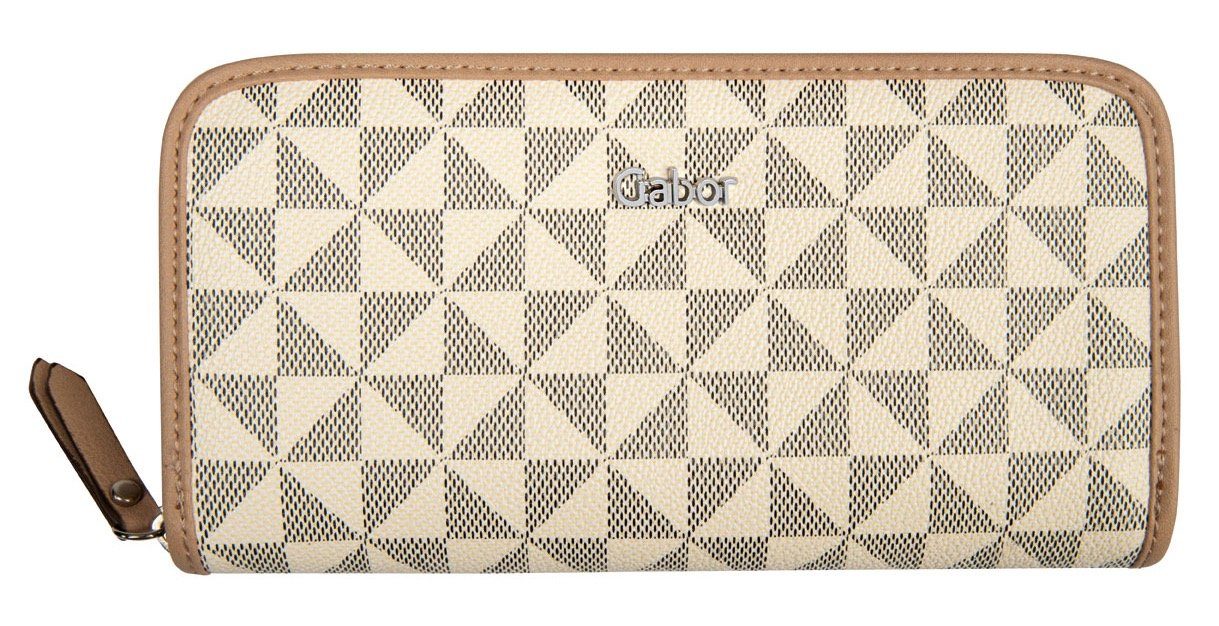 Gabor Geldbörse BARINA Long zip wallet XL, Hauptfach mit Reißverschluss weiß | Geldbörsen