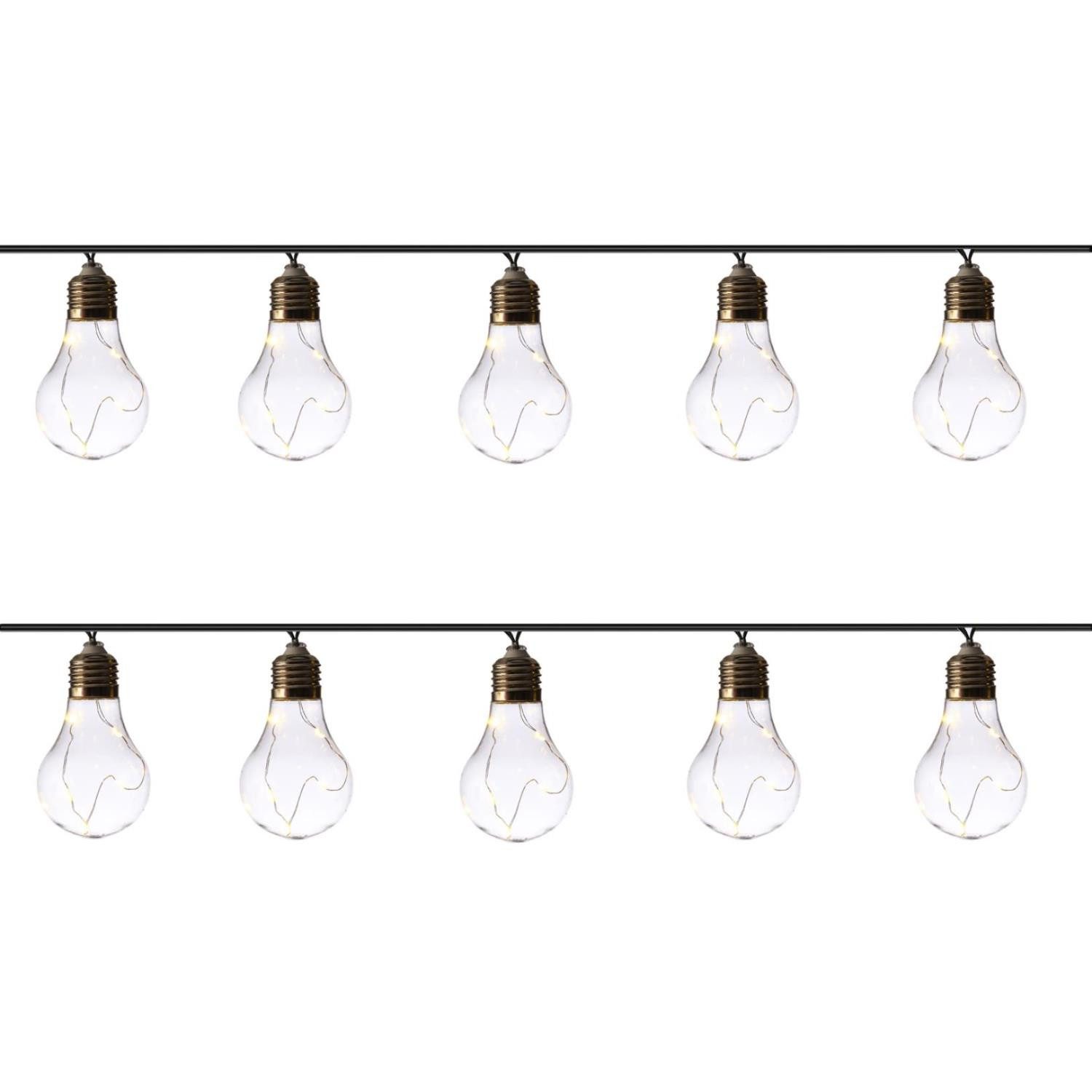 MARELIDA LED-Lichterkette LED Solar Lichterkette Glühbirne günstig online kaufen