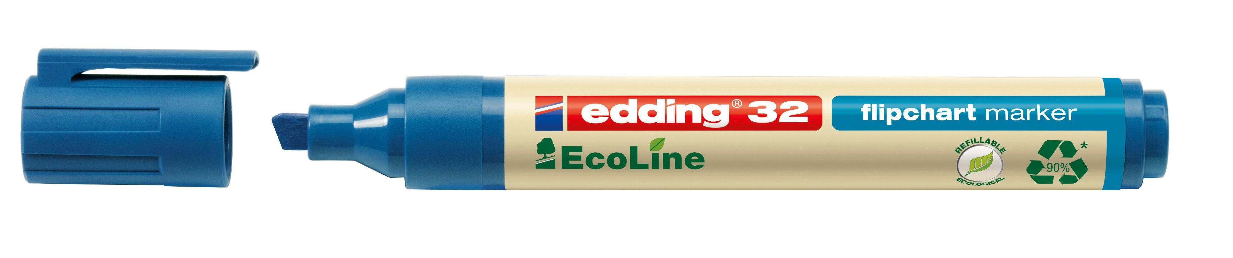 Mäuse 1 Flipchartmarker EcoLine 5 - blau 32 - mm, edding nachfüllbar,