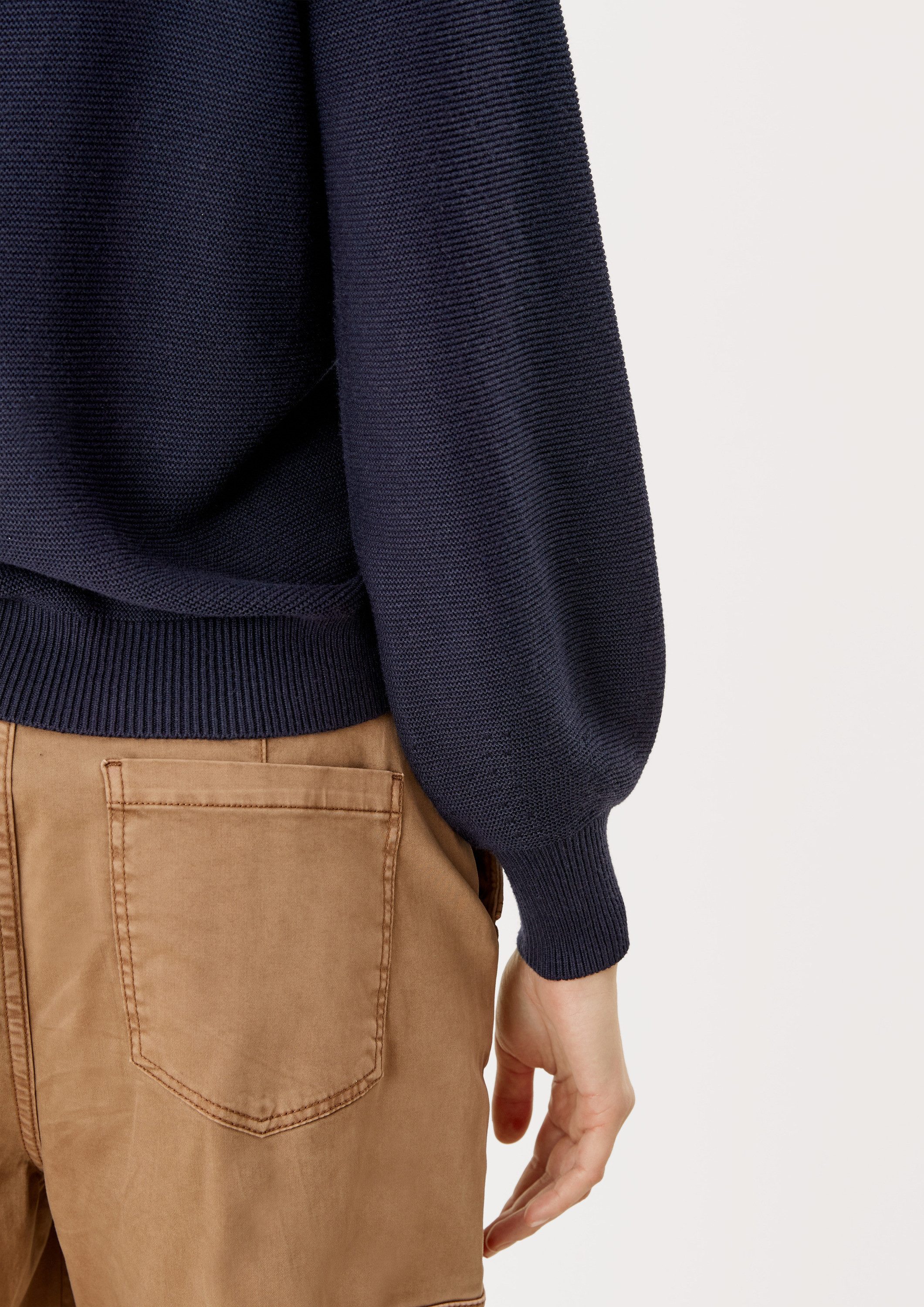 s.Oliver Longpullover Strickpullover Strickpullover aus Viskosemix