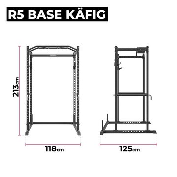 ATLETICA Power Rack R5-Base Power Rack, Squat Rack Basiskäfig für Grundübungen