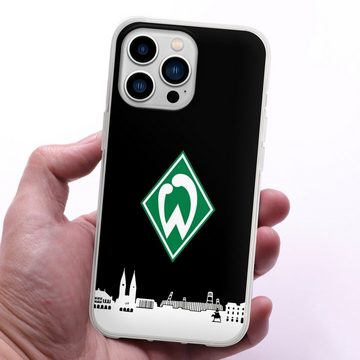 DeinDesign Handyhülle Offizielles Lizenzprodukt Skyline SV Werder Bremen WB Skyline, Apple iPhone 13 Pro Silikon Hülle Bumper Case Handy Schutzhülle