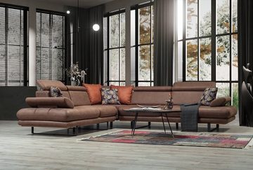 Villa Möbel Ecksofa Energy, 1, Quality Made in Turkey- Pflegeleichter Mikrofaserstoff