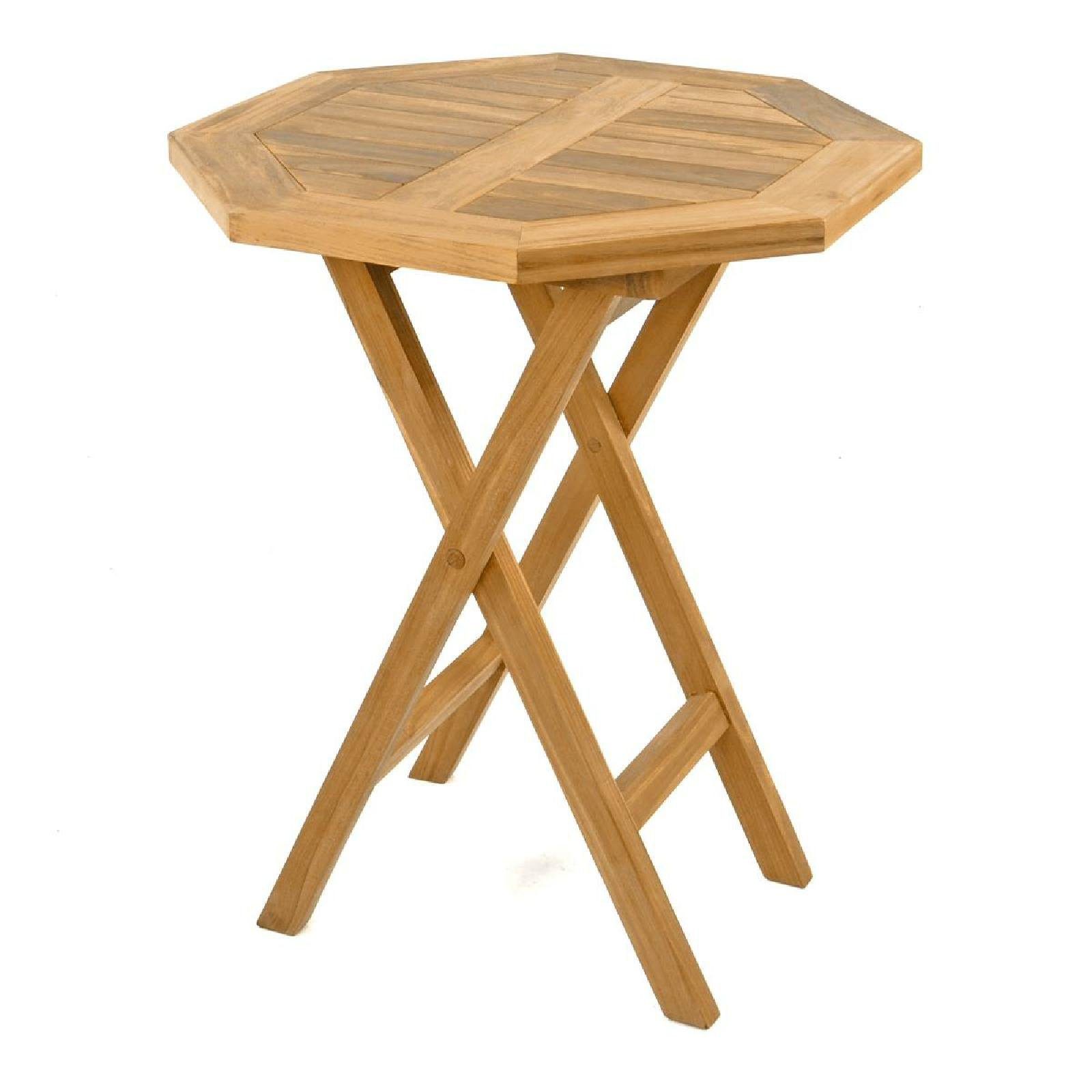 VCM Gartentisch Balkontisch Klappbar, Klapptisch, Achteckig Ø 60cm
