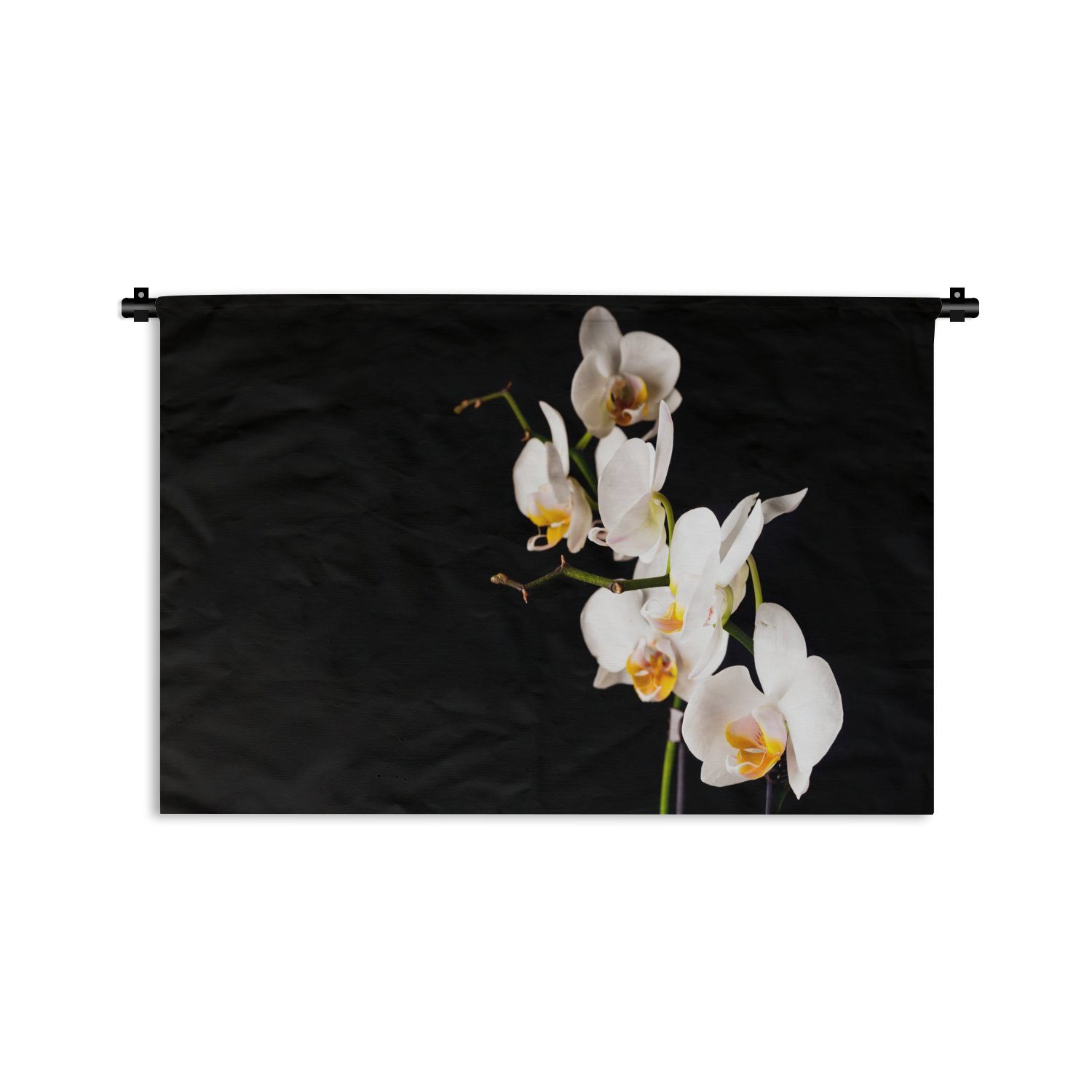 MuchoWow Wanddekoobjekt Orchidee - Blumen - Pflanzen - Botanisch, Wanddeko für Wohnzimmer, Schlafzimmer, Kleid, Wandbehang, Kinderzimmer