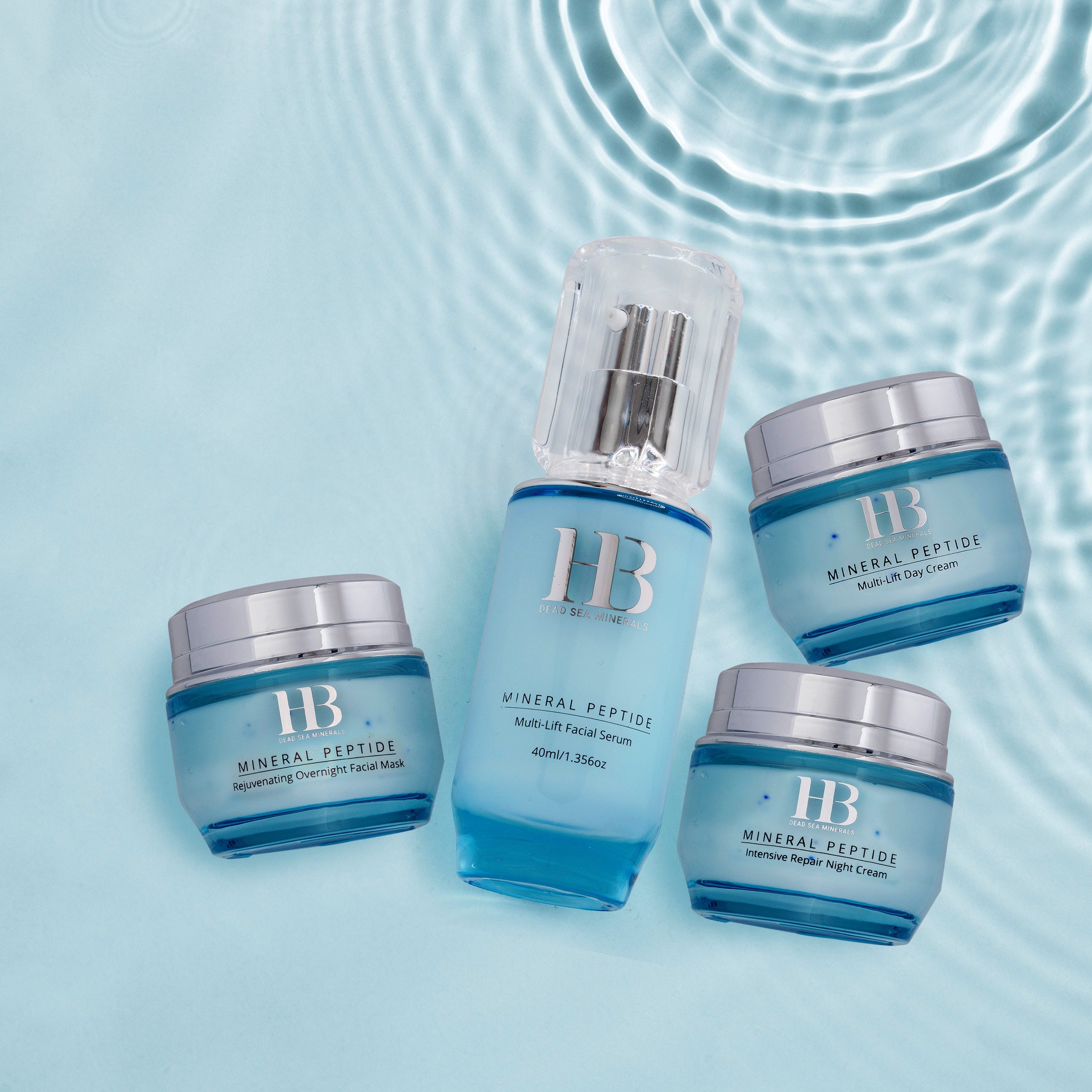 H.B. Dead Sea Minerals Gesichtsserum Health&Beauty Anti-Aging Peptid Gesichtsserum Totes Meer 40ml