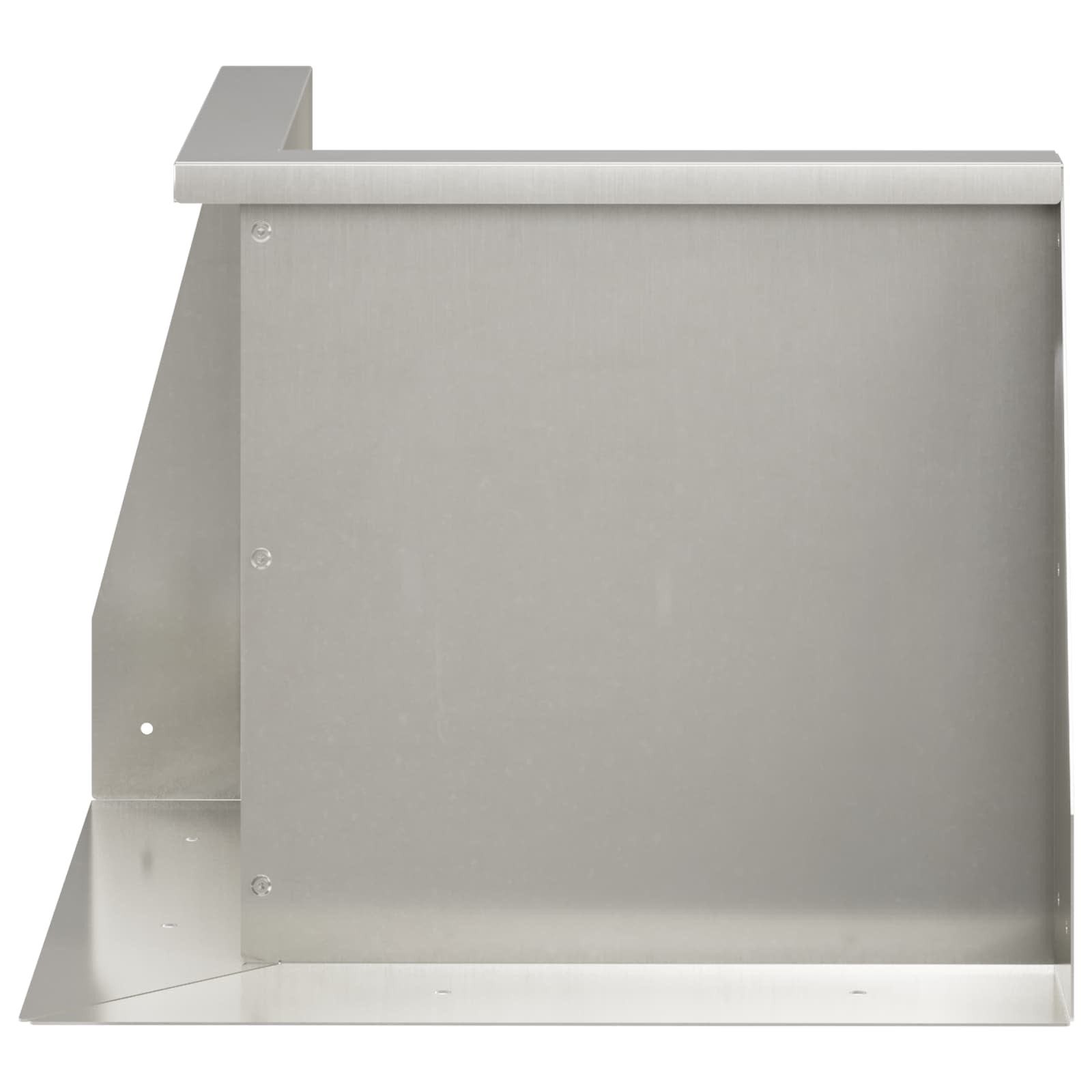 vidaXL Beetumrandung Stützmauer 50 x 50 x 40 cm Edelstahl Silber