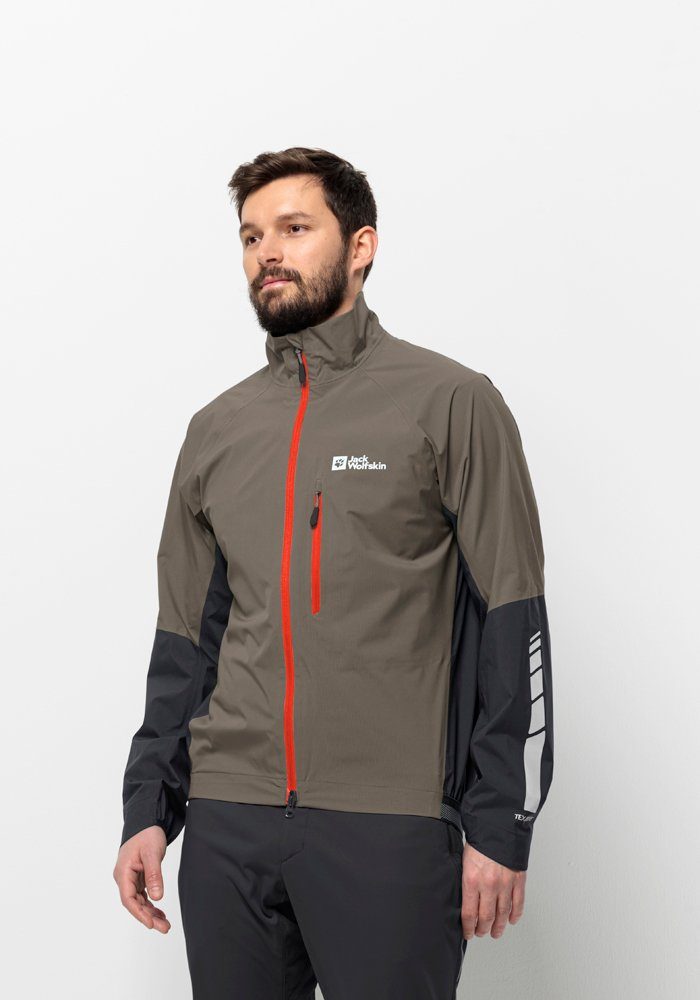 Rabatte, die Sie zufriedenstellen werden Jack Wolfskin Fahrradjacke 2.5L cold-coffee M MOROBBIA JKT