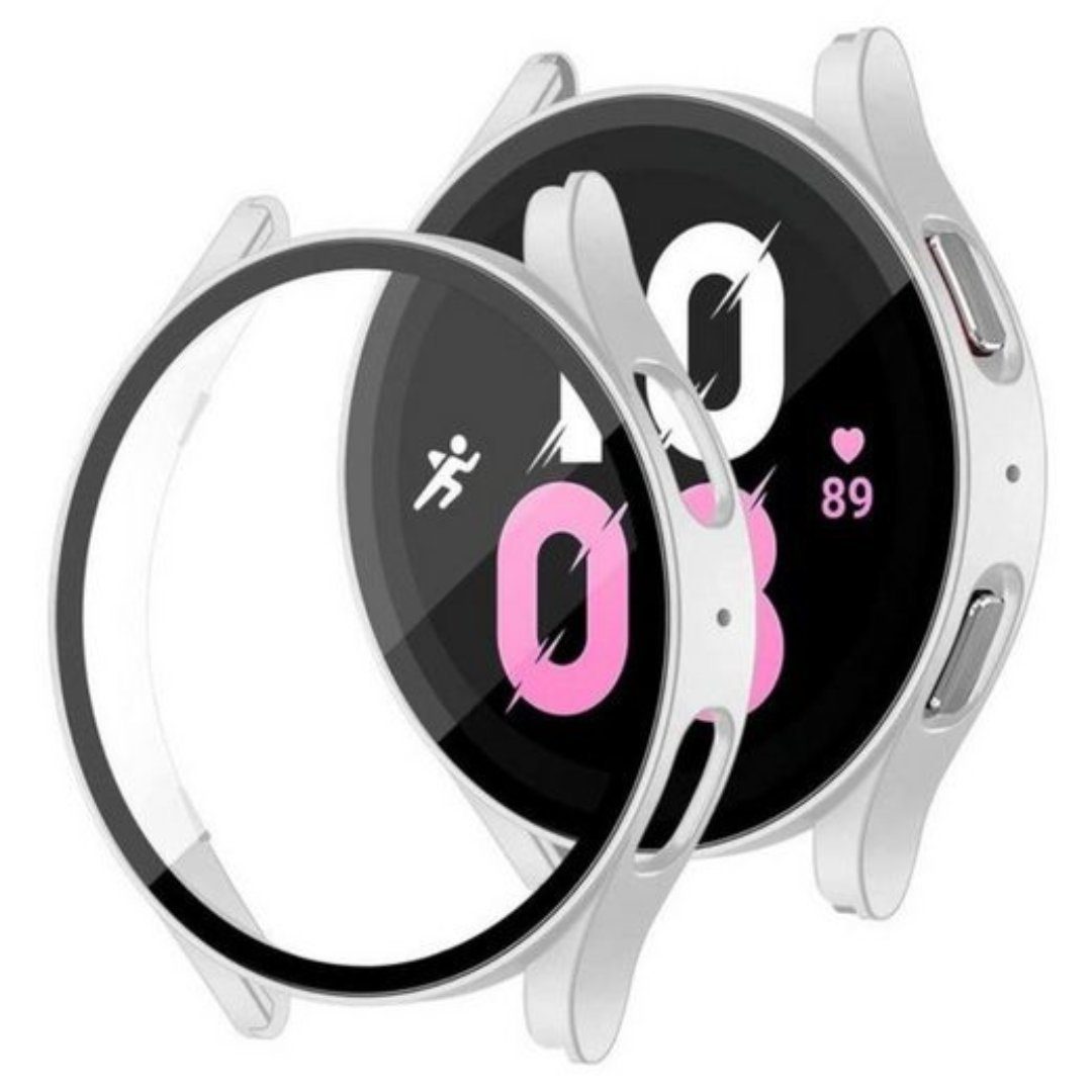 Smartwatch-Hülle 2X Hülle für Samsung Galaxy Watch 5 40mm / 44mm Schutzglas Case Tasche