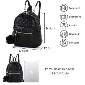 TAN.TOMI Cityrucksack Rucksack Damen Klein Elegant Schultertasche Cityrucksack, Casual Anti-Thef Arbeitsrucksack, Reiserucksack Daypack Wasserdicht