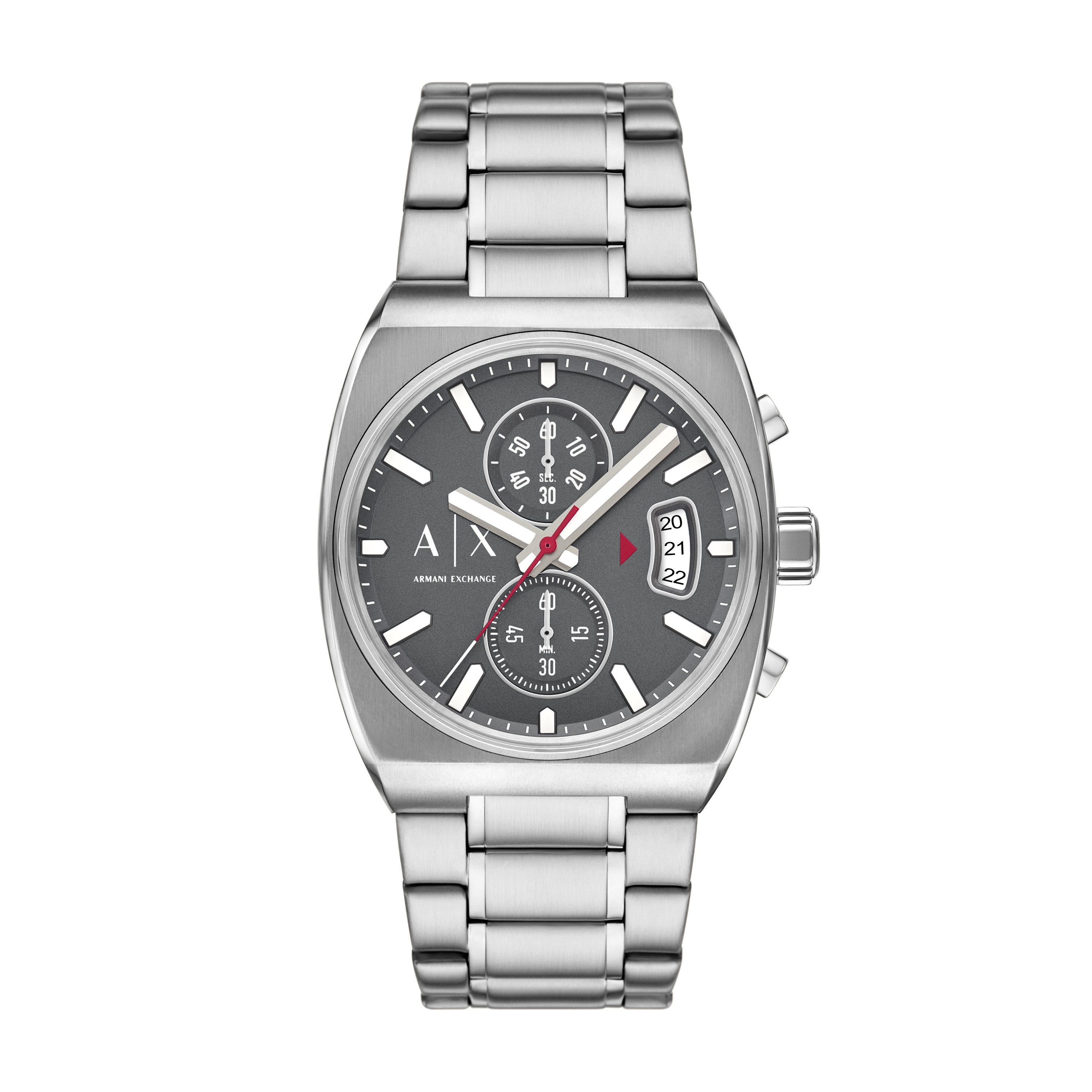 ARMANI EXCHANGE Chronograph AX2820, Quarzuhr, Armbanduhr, Herrenuhr, Edelstahlarmband, analog, Tag